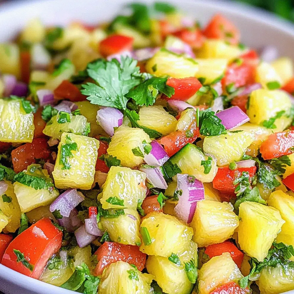 Ananas Pico de Gallo für erfrischende Sommerabende