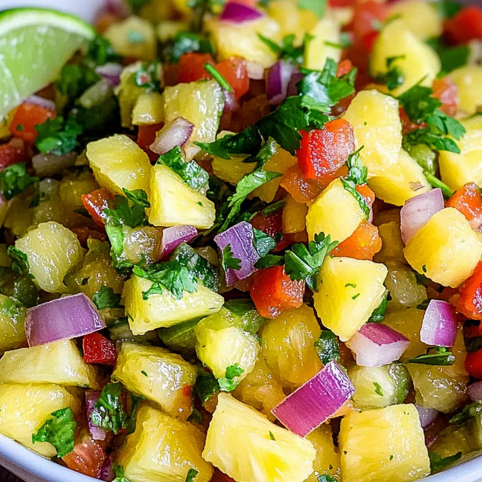 Ananas Pico de Gallo für erfrischende Sommerabende – Schritt 1
