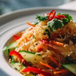 Asiatischer Glasnudelsalat Mit Sesam & Erdnuss Dressing