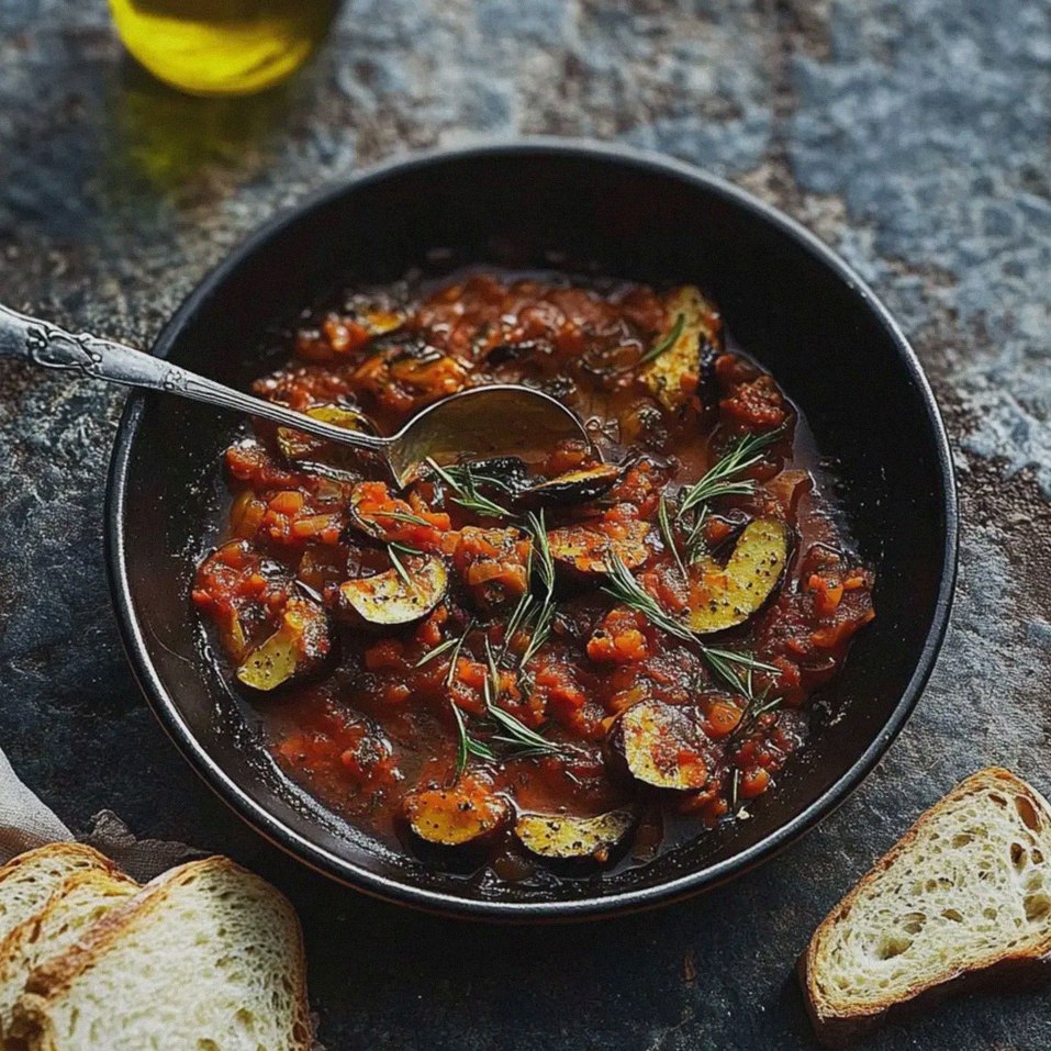 Auberginenpfanne orientalisch Zimt Chili Datteln genießen – Schritt 1