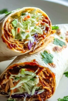 BBQ Hähnchen Coleslaw Wraps – Dein schnelles Lieblingsgericht!