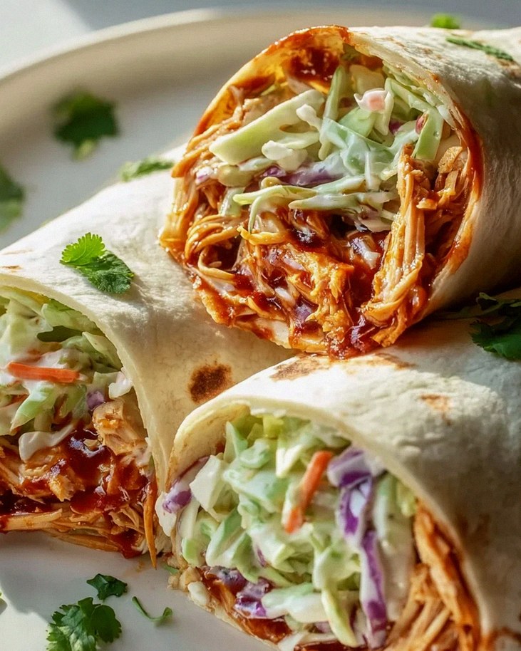 BBQ Hähnchen Coleslaw Wraps – Dein schnelles Lieblingsgericht! – Schritt 2