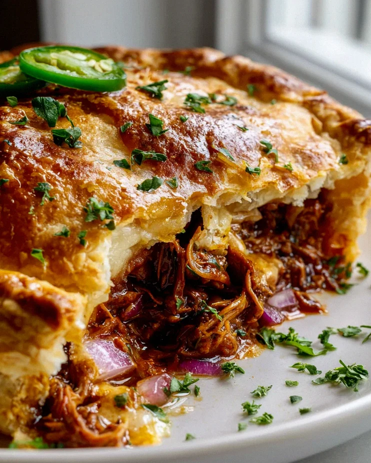 BBQ Pulled Beef Pizza Pot Pie – Der ultimative Genuss!