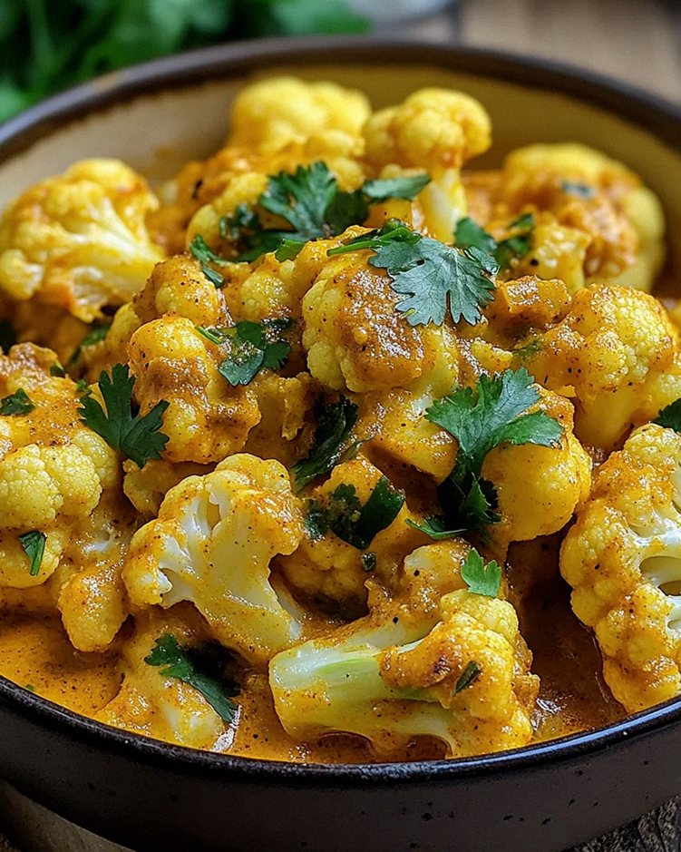 Blumenkohl Curry aus dem Backofen