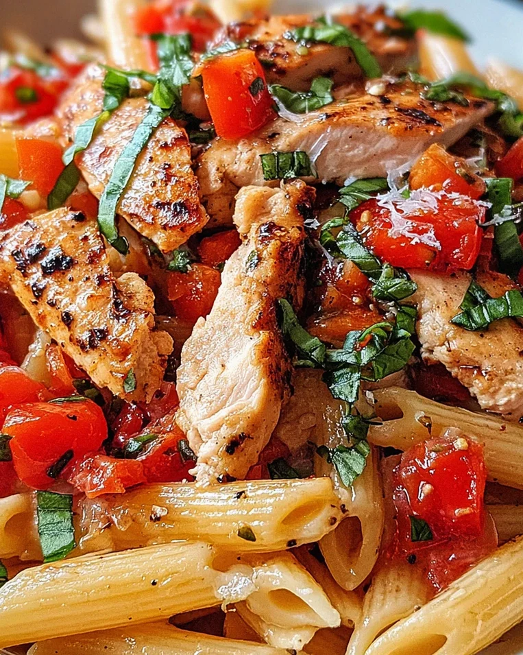 Bruschetta Chicken Pasta – Schritt 1