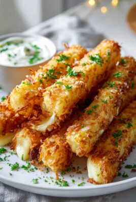 Cheesy Potato Sticks with Creamy Dip