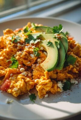 Enchilada Rührei mit Avocado & Koriander: Schnell & Lecker!