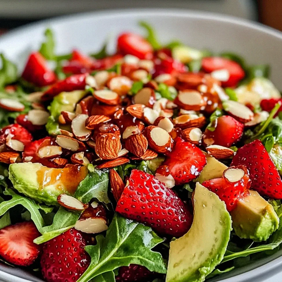 Erdbeer Crunch Salat für den perfekten Sommertag