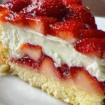 Erdbeerkuchen mit Schmand-Vanillecreme