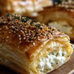 Feta im Blätterteig mit Sesam und Thymian