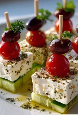 Feta Spieße mit Gurke – Erfrischender Snack für den Sommer!