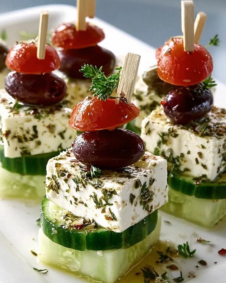 Feta Spieße mit Gurke – Erfrischender Snack für den Sommer! – Schritt 2
