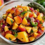 Frische Pfirsichsalsa für den perfekten Sommergenuss