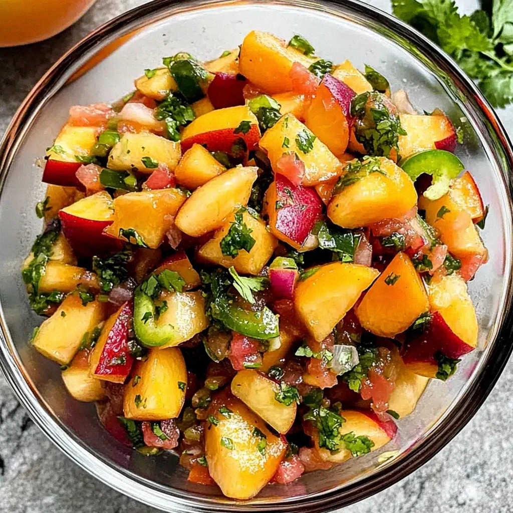 Frische Pfirsichsalsa für den perfekten Sommergenuss – Schritt 1