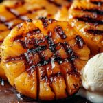 Gegrillte Ananas mit Honig & Zimt
