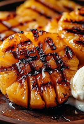Gegrillte Ananas mit Honig & Zimt