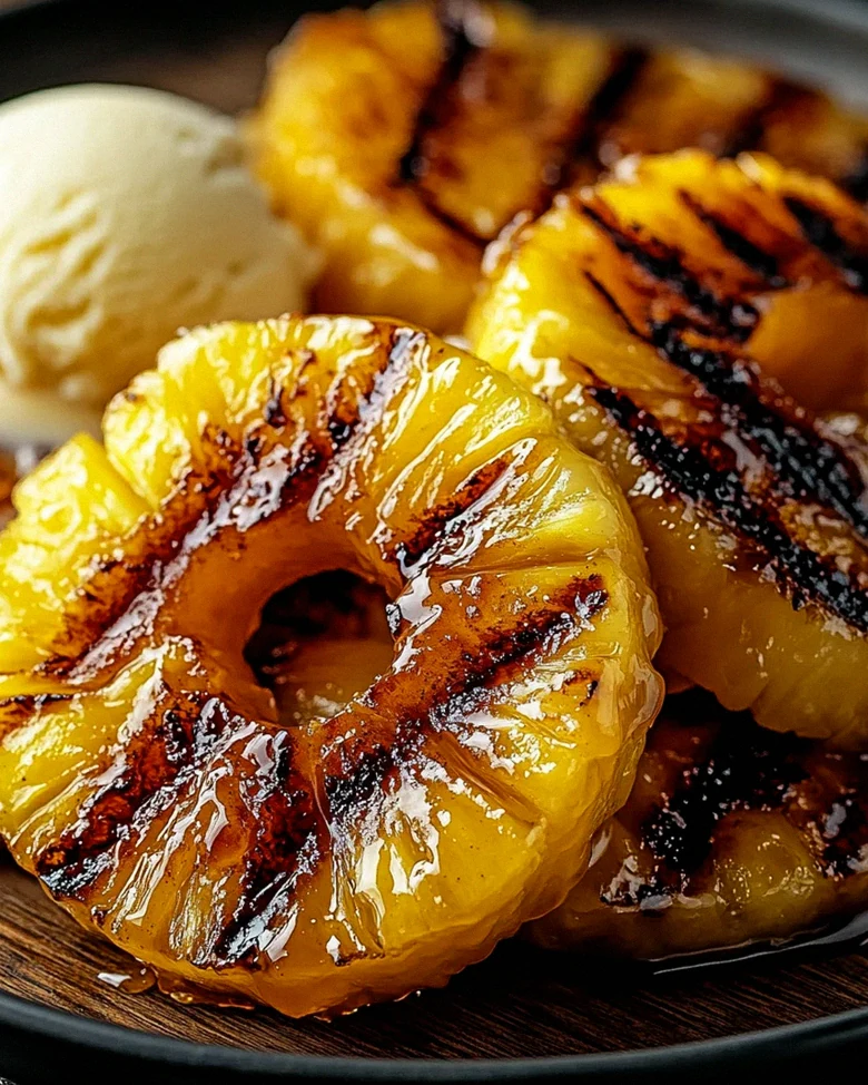 Gegrillte Ananas mit Honig & Zimt – Schritt 2