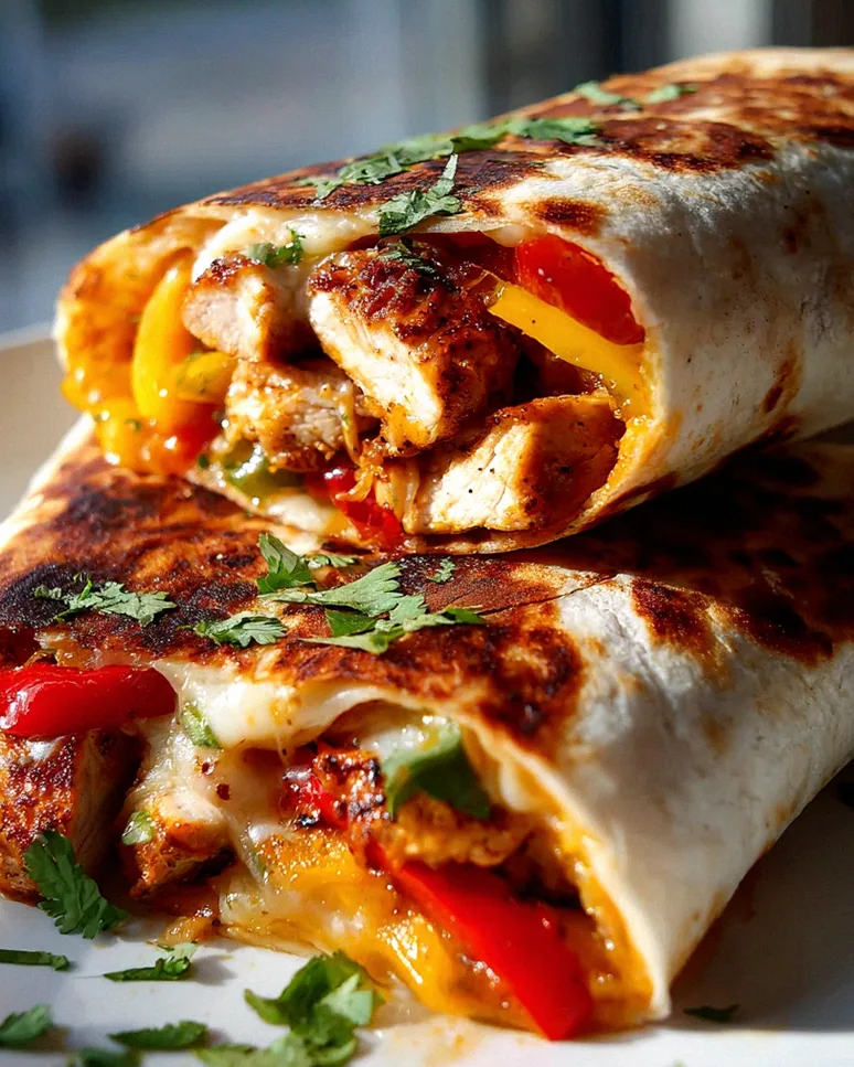 Gegrillte Hähnchen Wraps: Saftig mit Paprika & Käse! – Schritt 2