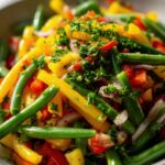 Gesunder Bohnensalat: Einfach, frisch mit Paprika & Zwiebeln