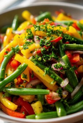 Gesunder Bohnensalat: Einfach, frisch mit Paprika & Zwiebeln