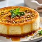 Griechischer Honig-Custard Cheesecake