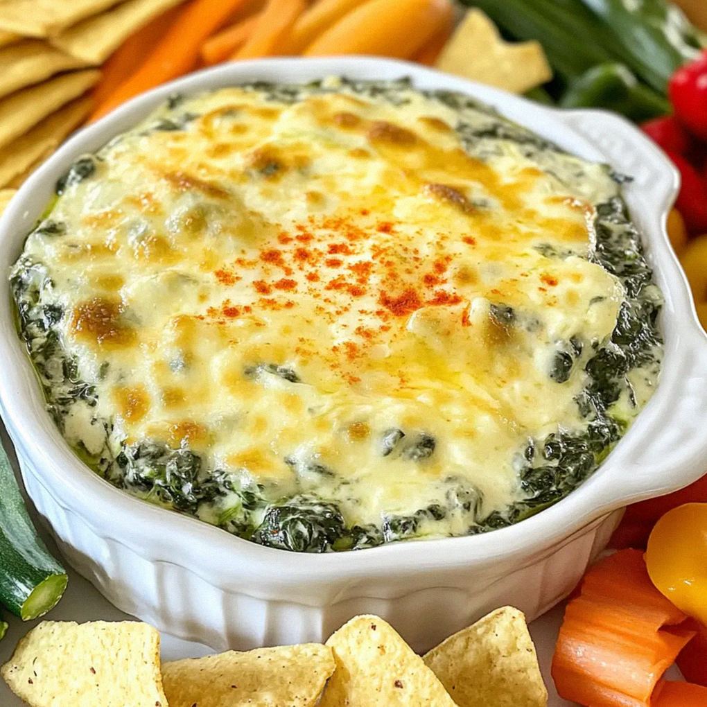 Griechischer Joghurt Spinat Dip für jede Party