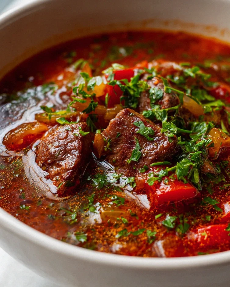 Herzhafte Low Carb Rinder-Gulaschsuppe: Einfach und kartoffelfrei! – Schritt 2