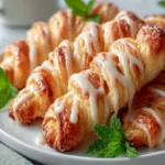 Käse-Zimt-Drehriegel mit Frischkäse-Glasur Rezept