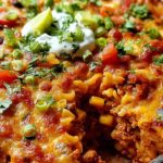 Käsiger Taco Nudelauflauf