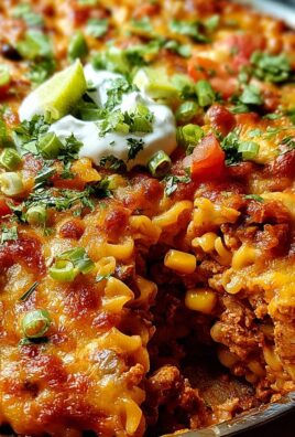 Käsiger Taco Nudelauflauf