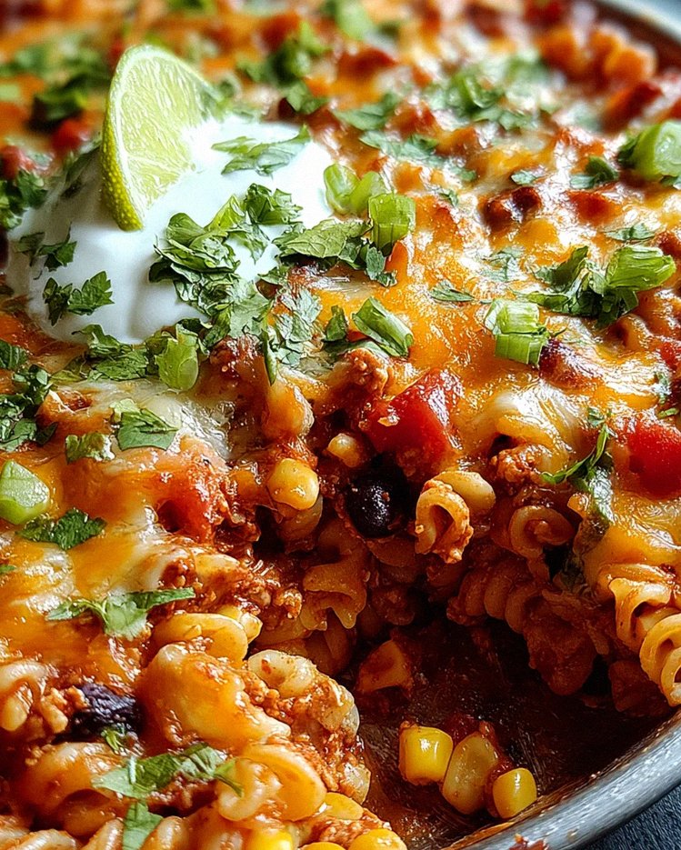 Käsiger Taco Nudelauflauf – Schritt 2