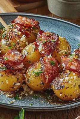 Kartoffel Putenspeck Spieße für den Grillabend