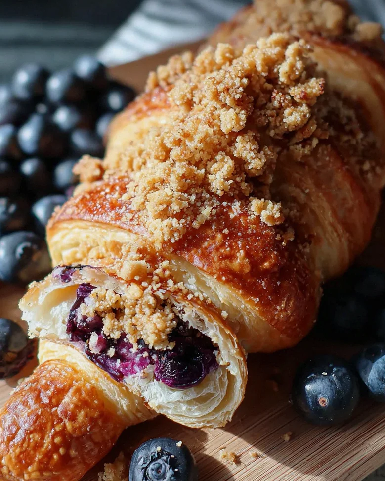 Kartoffelhörnchen mit Blaubeeren & Streuseln – Schritt 1