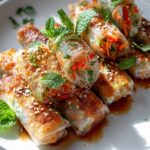 Knusprige Vegetarische Frühlingsrollen: Glasnudeln & Gemüse