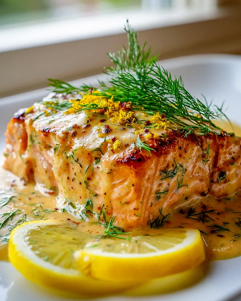 Lemon Butter Salmon: Zarter Lachs mit Dill & Zitrone Genuss