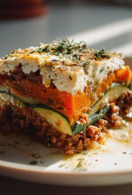Low Carb Süßkartoffel Hack Auflauf mit Feta & Zucchini Rezept