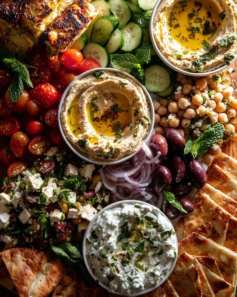 Mediterraner Brunch: Köstliche Boards, Dips & Fladenbrote – Schritt 2