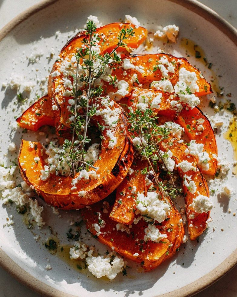 Ofenkürbis mit Feta & Kräutern: Schnell & Aromatisch genießen