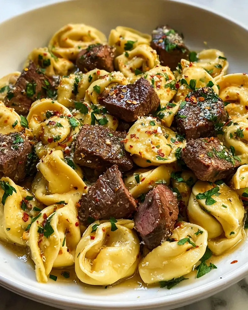 One Pan Steak Bite Tortellini: Schnelles, Leckeres Abendessen! – Schritt 2
