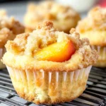 Pfirsichstreuselmuffins für den perfekten Frühstücksgenuss
