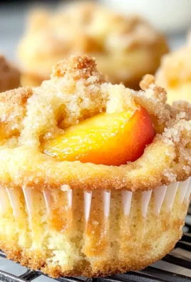 Pfirsichstreuselmuffins für den perfekten Frühstücksgenuss