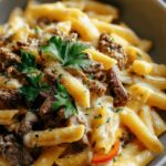 Philly Cheesesteak Pasta: Cremiges Rezept für herzhaftes Essen