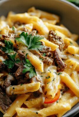 Philly Cheesesteak Pasta: Cremiges Rezept für herzhaftes Essen