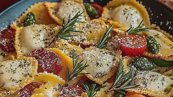 Ravioli Gemüse Pfanne schnell zubereiten