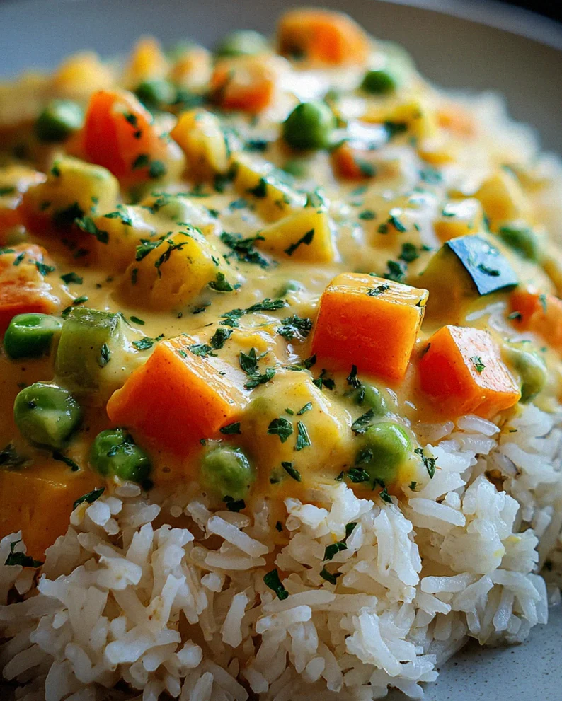Reis mit Gemüse-Frischkäse-Sauce – Schritt 1