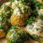 Rosenkohl in Frischkäse-Senfsauce