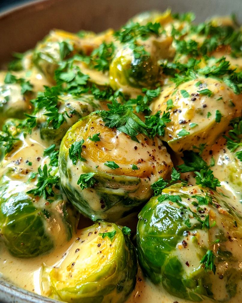 Rosenkohl in Frischkäse-Senfsauce – Schritt 1