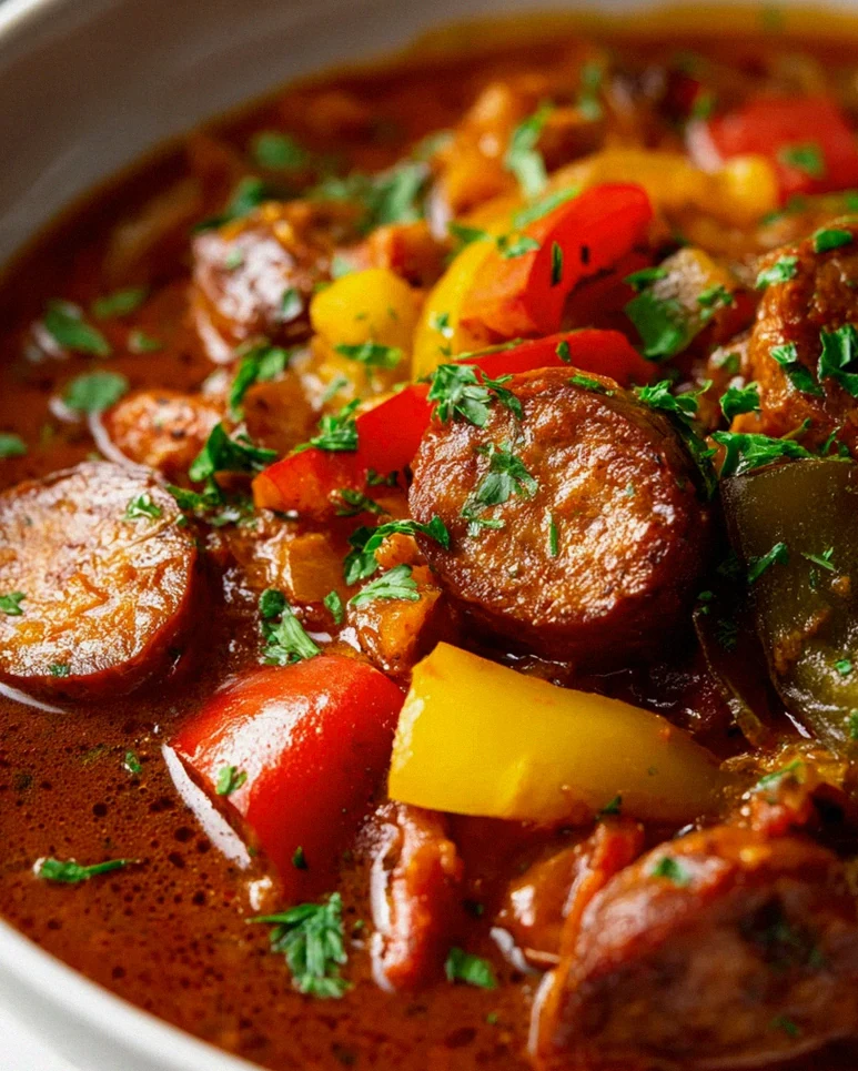 Scharfer Wurstgulasch: Rinderwurst, Chili & Paprika-Kick!