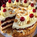 Spekulatius cherry juice Sahnetorte