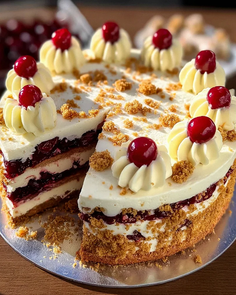 Spekulatius cherry juice Sahnetorte